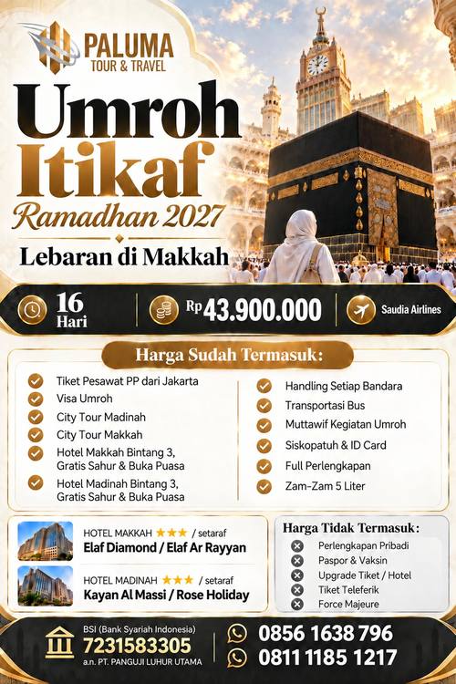 Umroh Itikaf Ramadan 2027